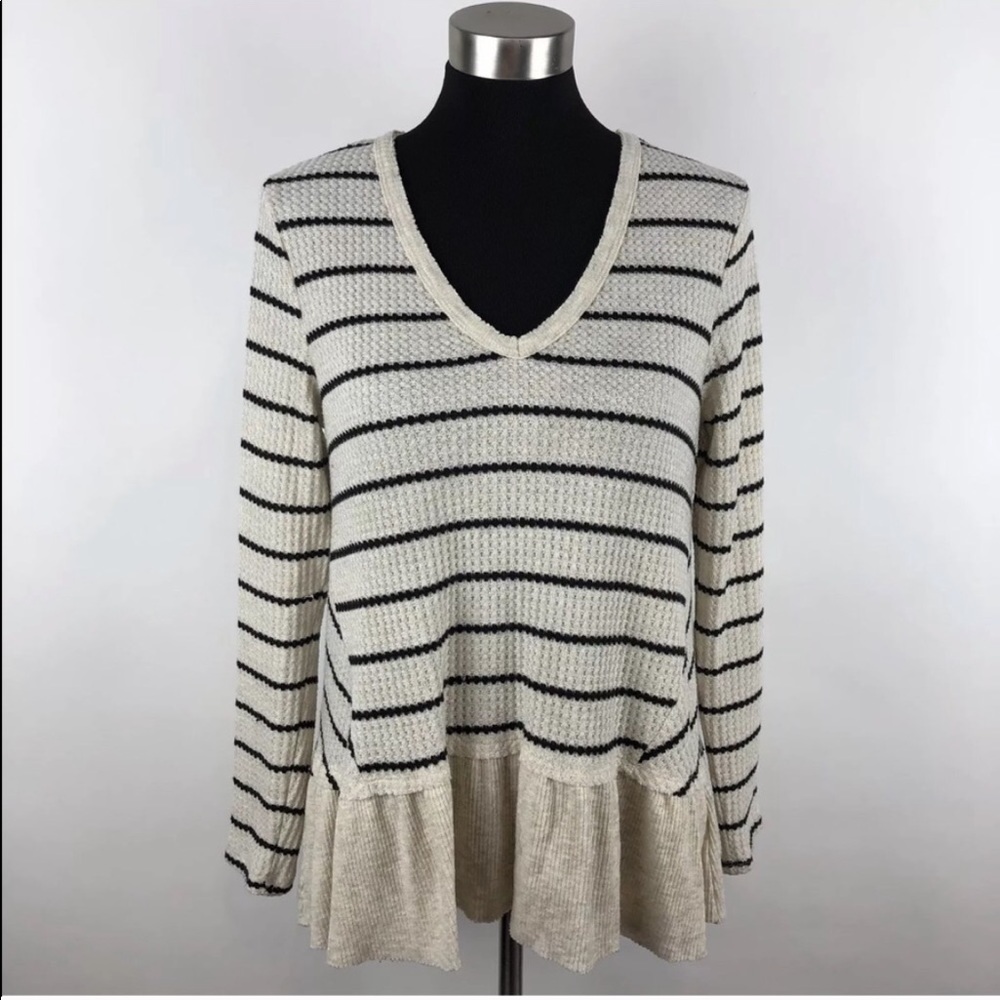Eri + Ali Anthropologie Peplum Top
